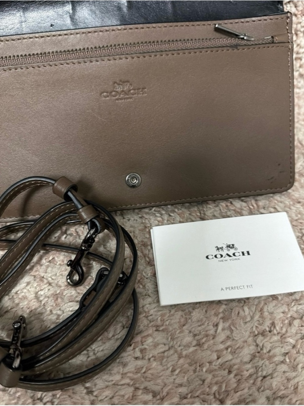 Coach Foldover Crossbody Clutch with Western Rivets - Picture 4 of 7
